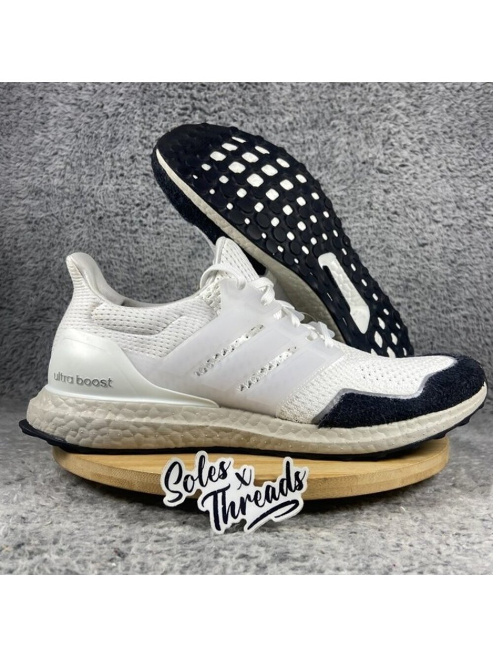 Adidas UltraBoost 1.0 Running Size 12 Men White Core Black IH4927